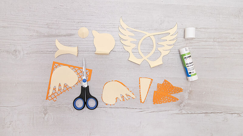 leuchtende Vögel - Schritt 2