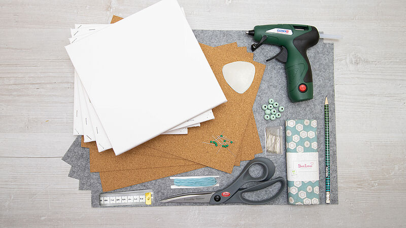 Keilrahmen-Pinnwand - Material