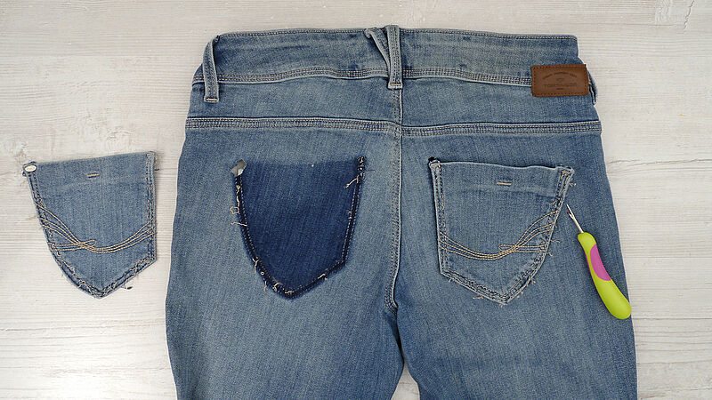 Schürze im Jeans-Look - Schritt 1