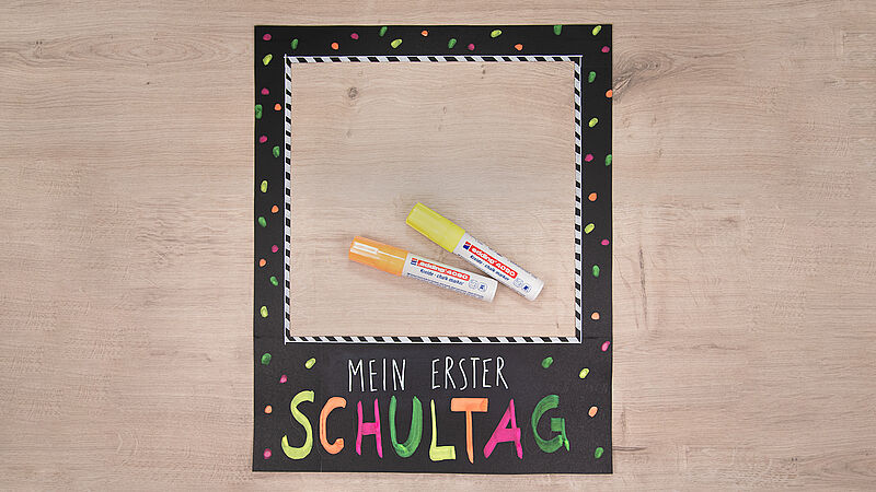 Fotorahmen zum Schulstart - Schritt 3