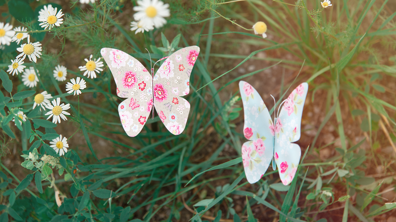 Schmetterling aus Designpapier - fertig