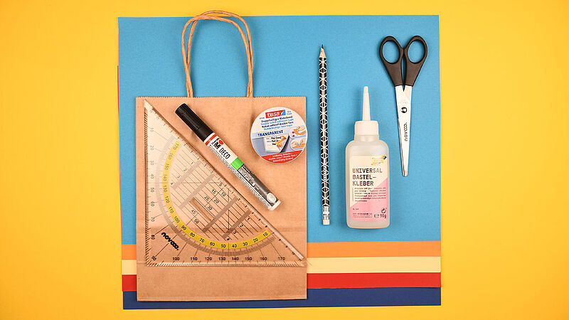 Mini-Schultasche - Material