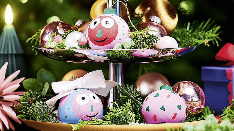 Fröhliche Christbaumkugeln - Schritt 6