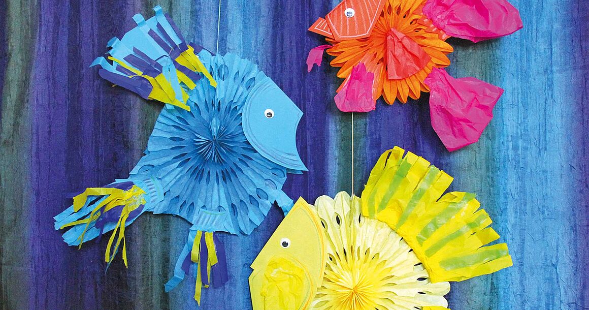 Fische aus Wabenfächern
