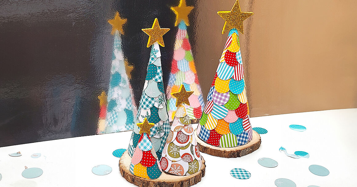 Konfetti-Weihnachtsbaum