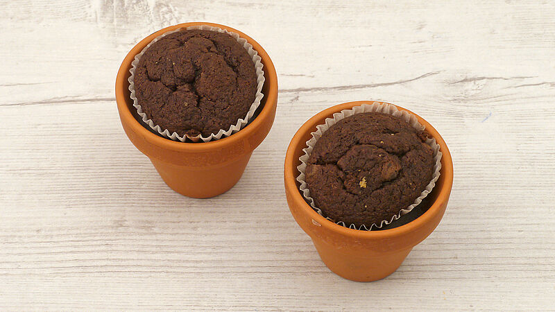 Muffins mit Blumen aus Fondant - Schritt 1