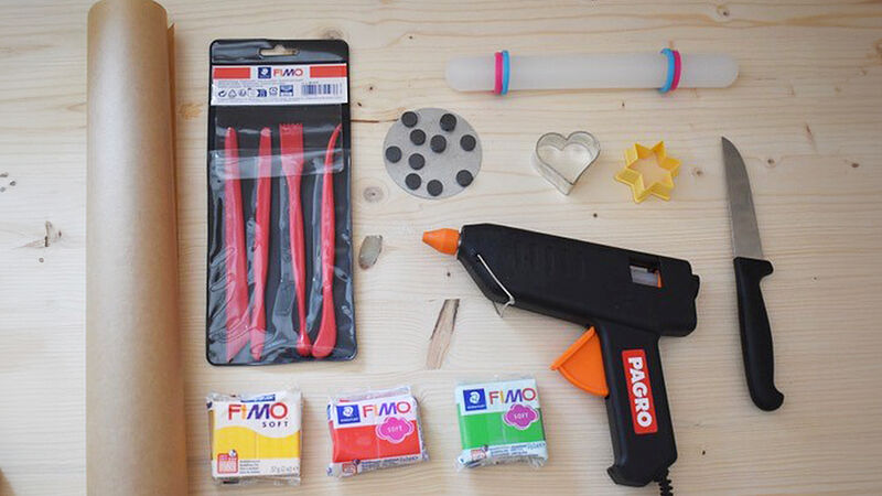 Fruchtige Magnete - Bastelmaterial