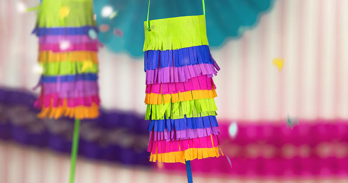 bunte Mini-Piñata