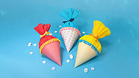 kleien Schultüte mit DIY Puzzle