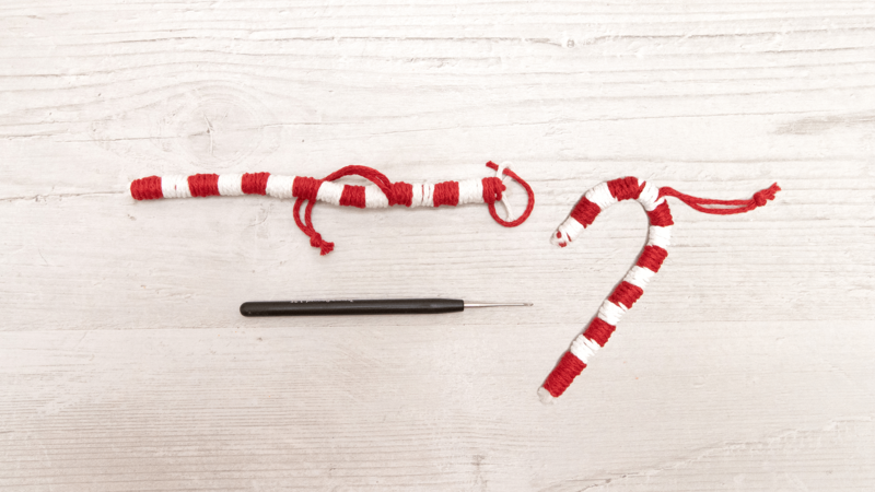 Makramee-Christbaumschmuck - Schritt 6