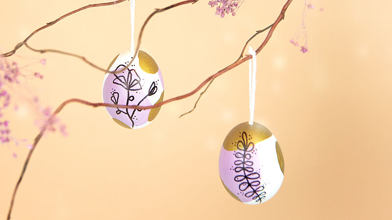 Line Art Eier - fertig