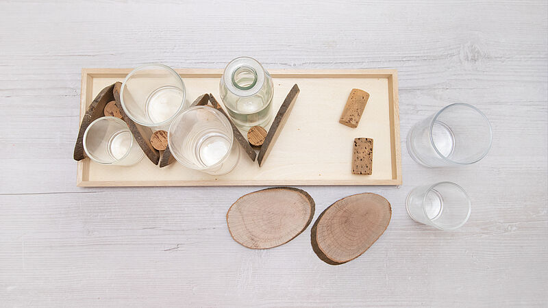Tischdeko Holz - Bild 1