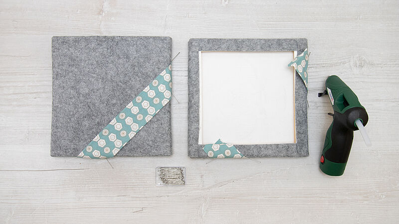 Ordnungshelfer aus Keilrahmen - Schritt 8