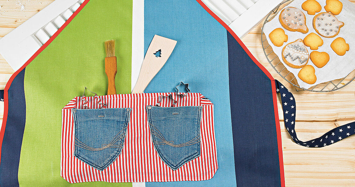 Schürze im Jeans-Look