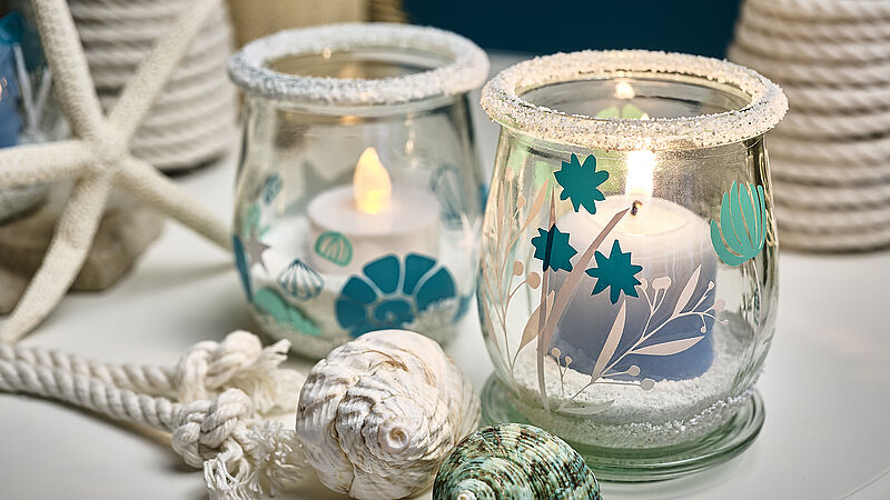 Sommer-Windlicht - fertig