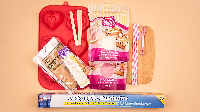 Herz-Kuchen - Material