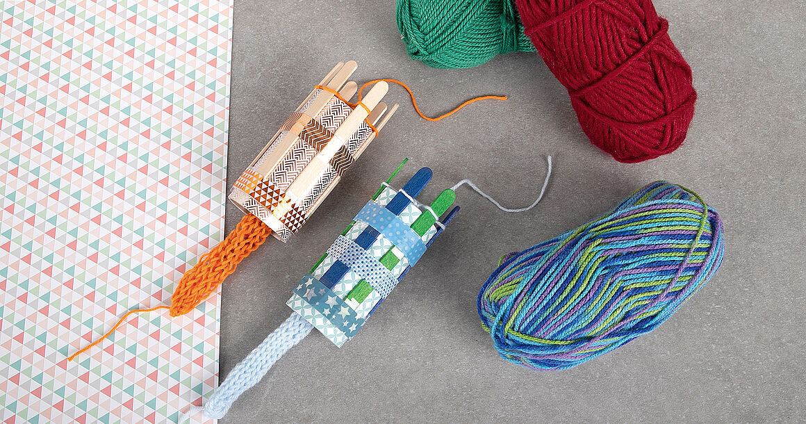 bunte Strickliesel