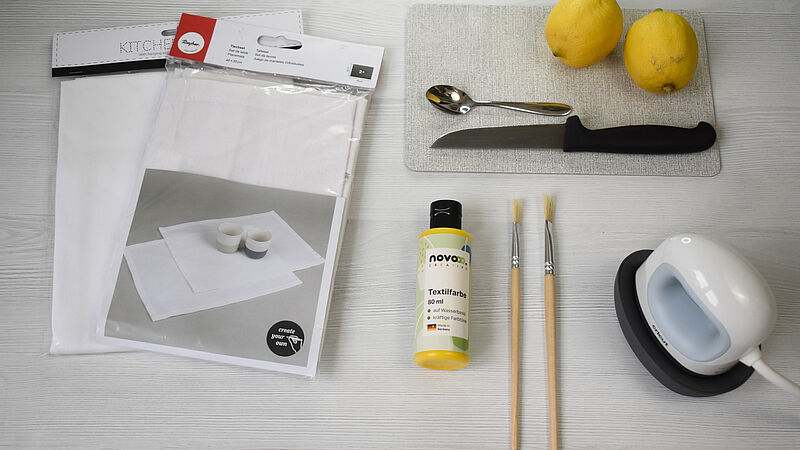 Zitronendruck - Material