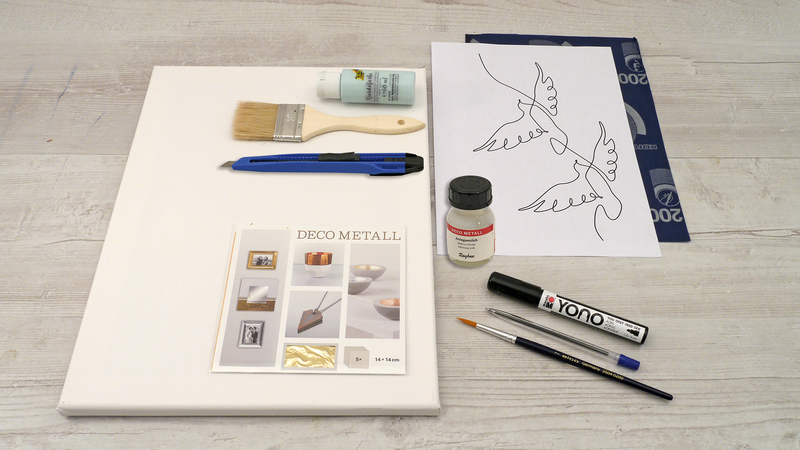 Line-Art-Bild - Material