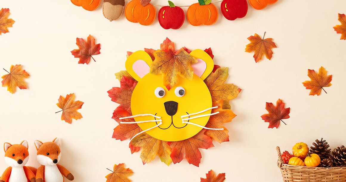Löwe_Herbstdeko