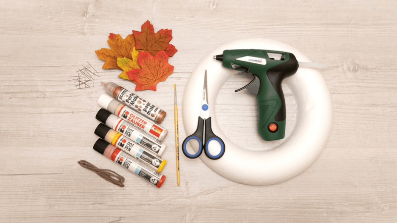 Herbstkranz - Material