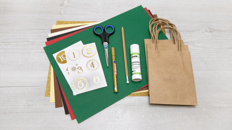 Säckchen-Adventkalender - Material