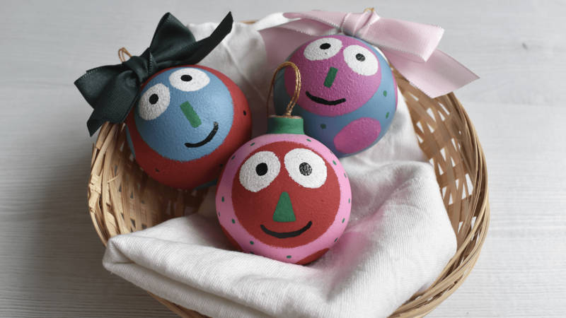 Fröhliche Christbaumkugeln - Schritt 5