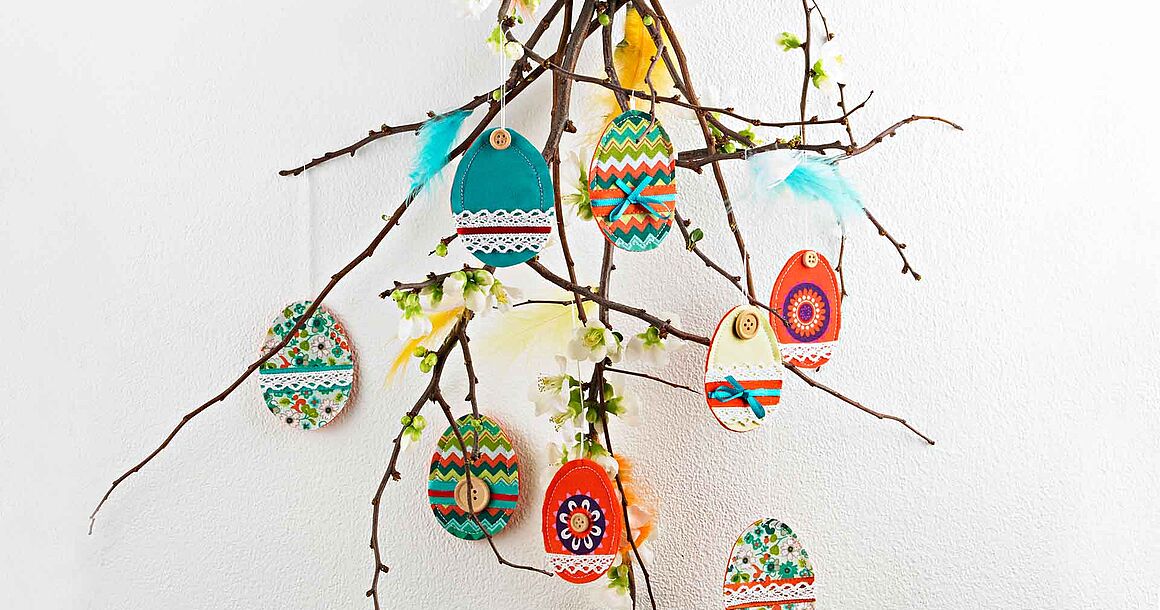 Farbenfrohes Potpourri für den Osterbaum_Bastelidee
