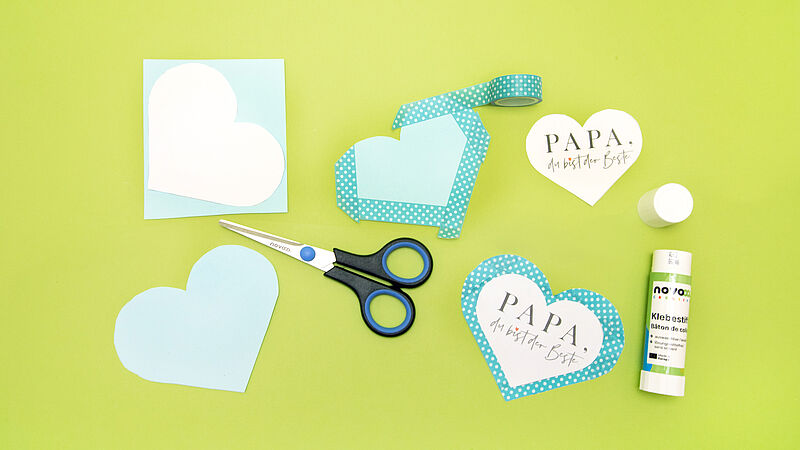 Vatertag Stiftehalter & Bild - Schritt 5