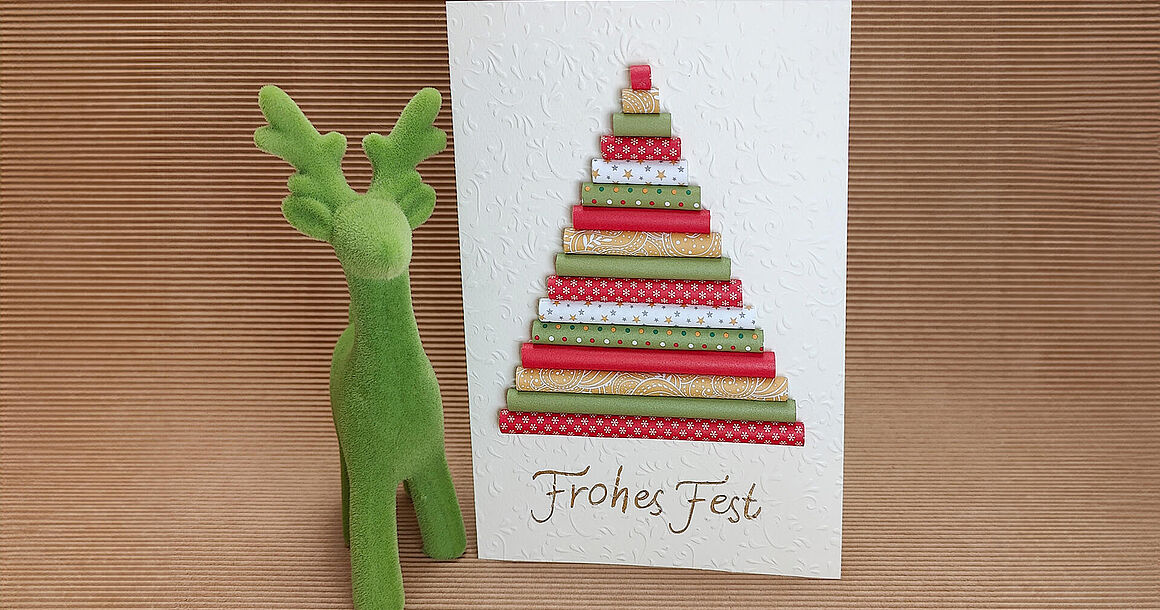 Weihnachtskarte mit Baum