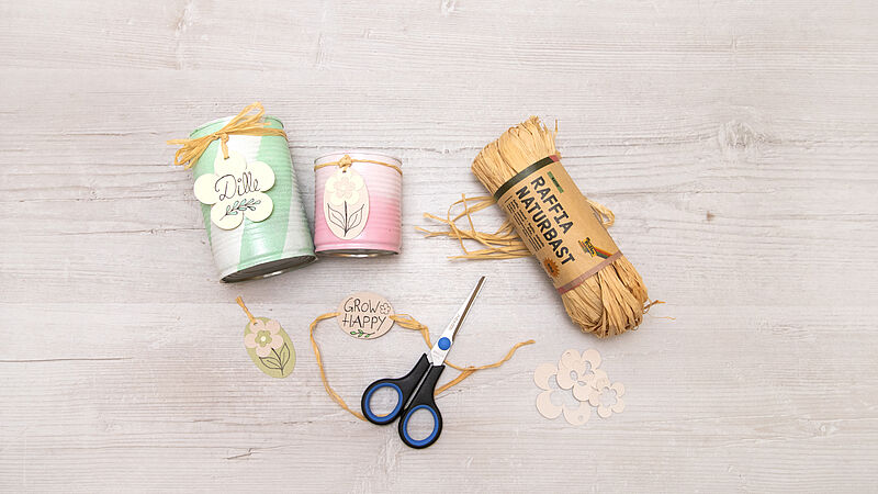 Dosen als Vasen - Schritt 8