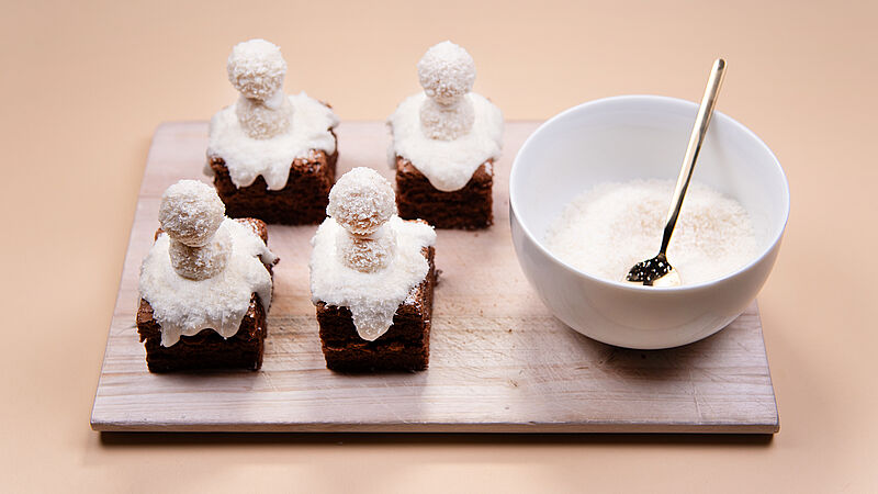 Schneemann-Kuchen - Schritt 3