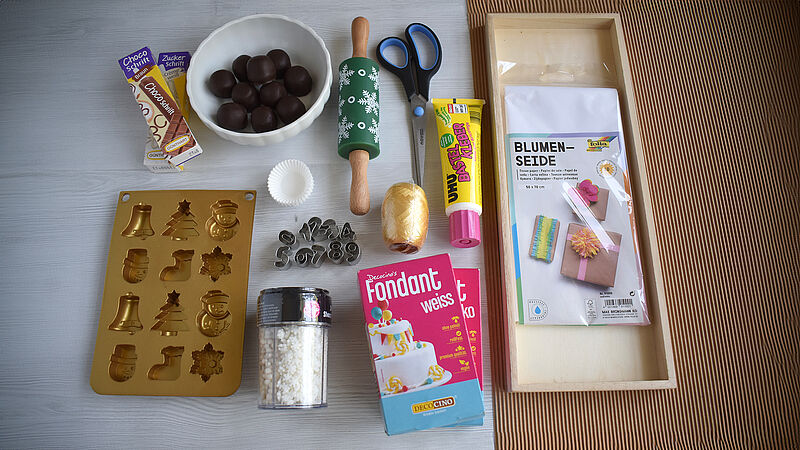 Adventpralinen - Material