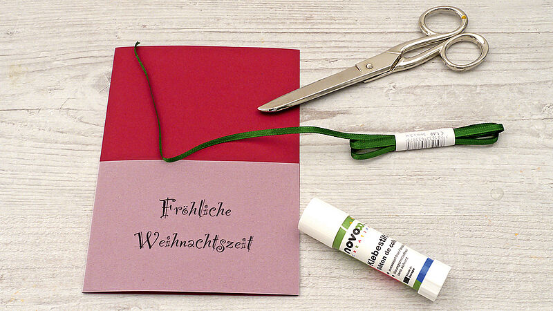 DIY-Weihnachtskarten - Schritt 3