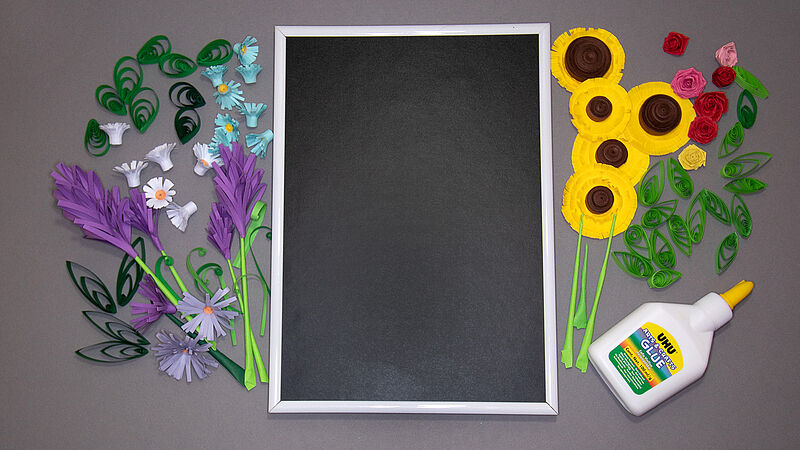 Memoboard in Blumenoptik - Schritt 23