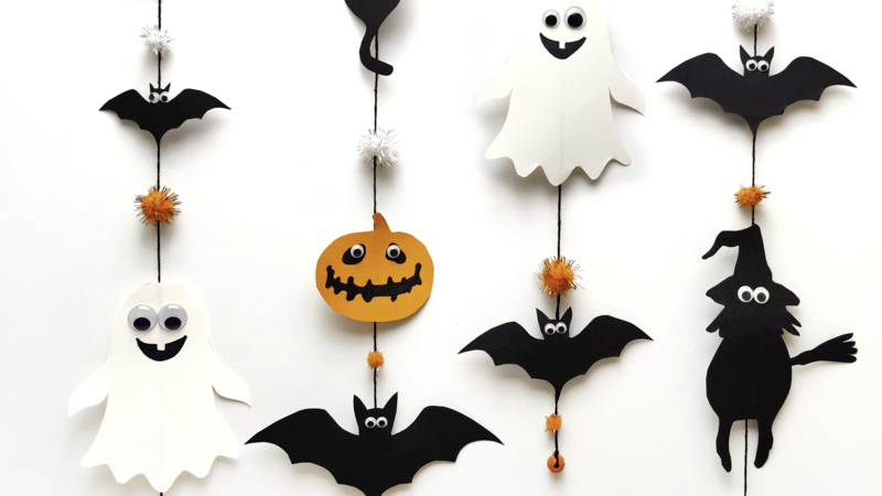 Halloween-Girlanden - fertig
