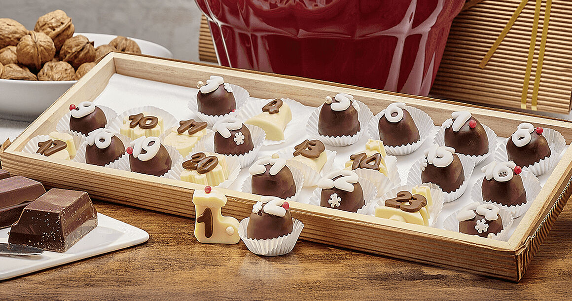 Adventkalender-Pralinen