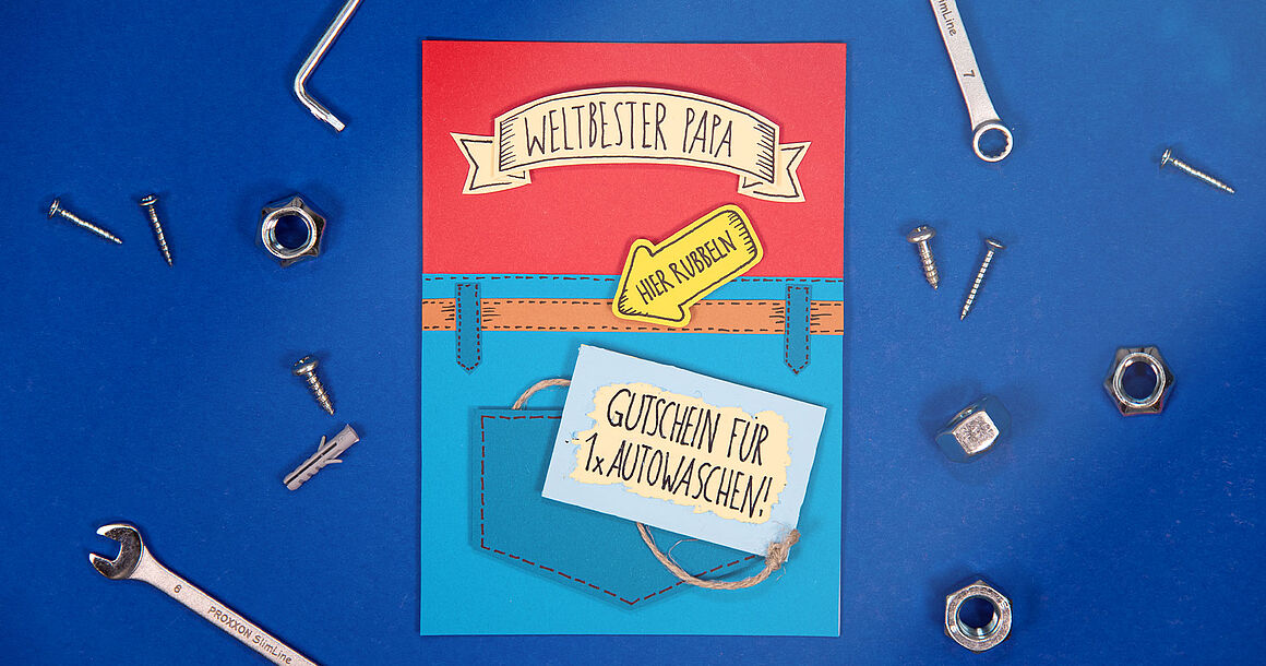 Gutscheinkarte zum Vatertag