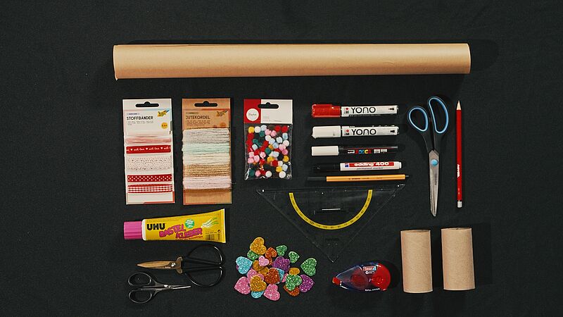 Lebkuchen-Knallbonbons - Material