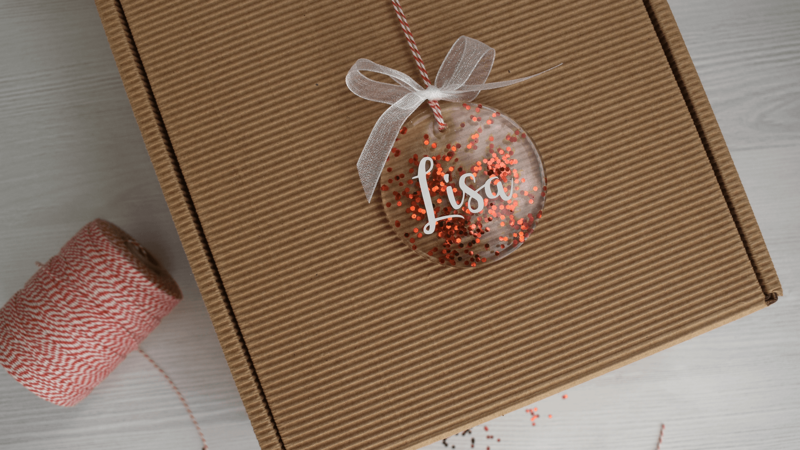 Weihnachtliche Gießharzanhänger - Schritt 8
