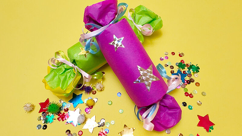 Silvester-Knallbonbon - fertig