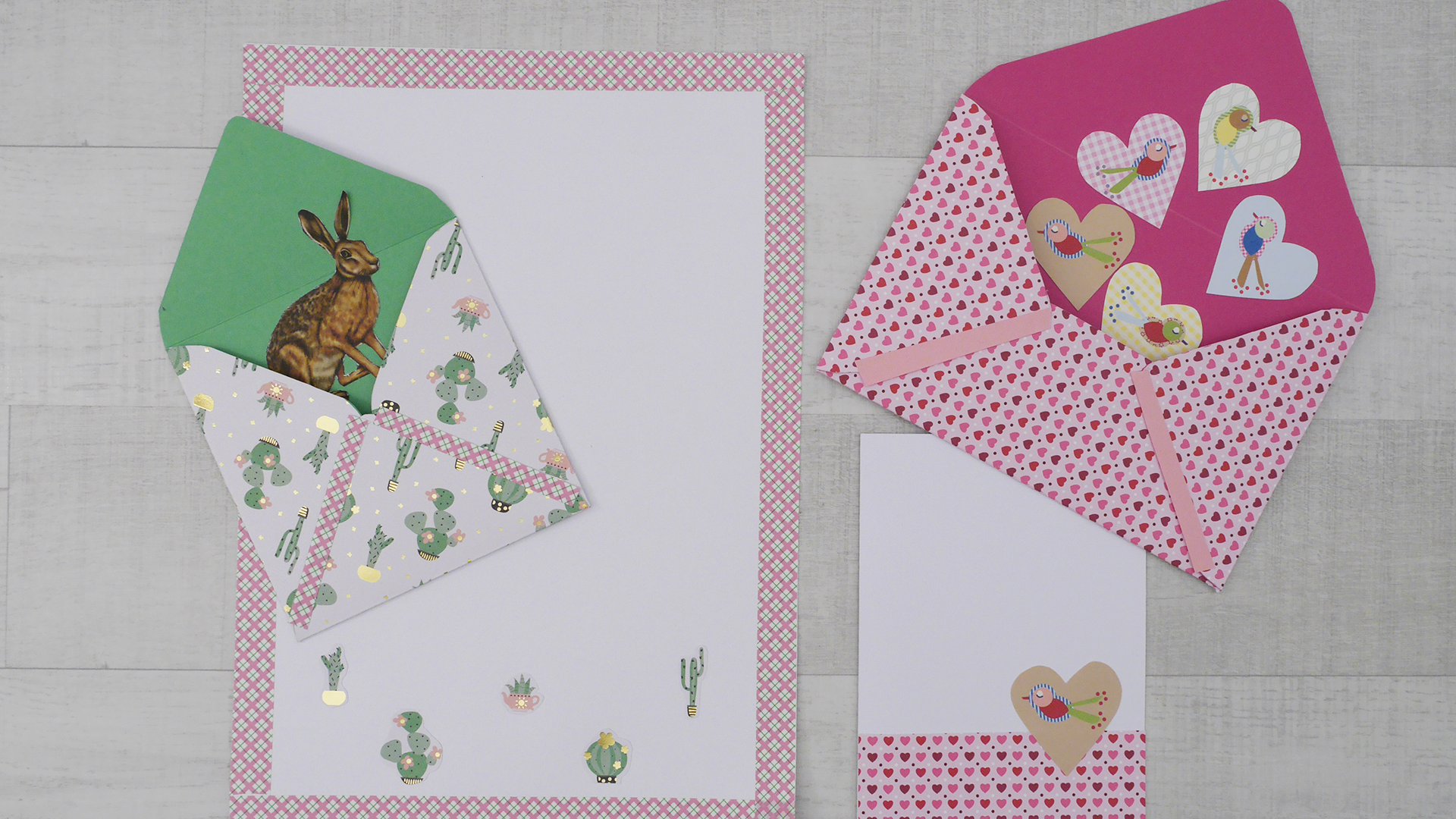 Buntes Briefpapier