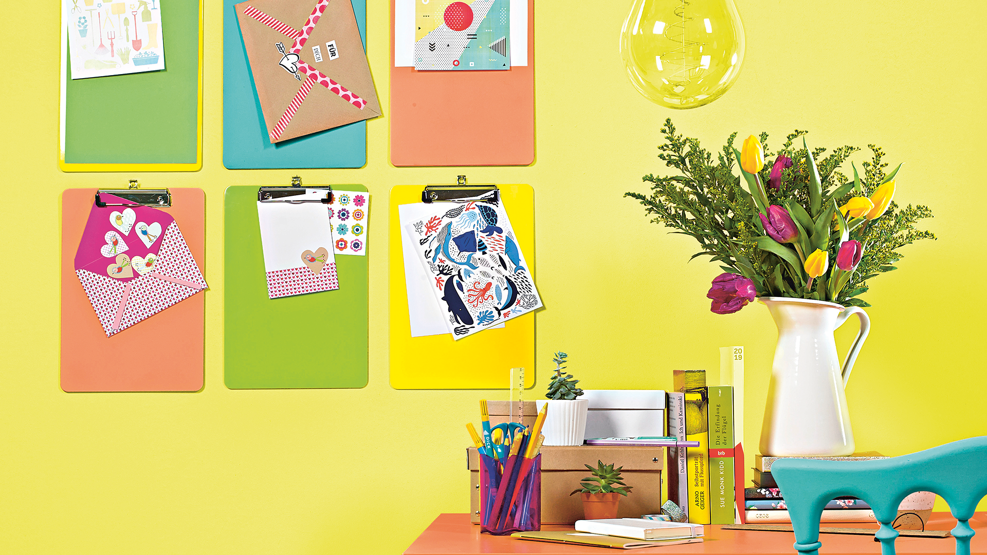 Buntes Briefpapier