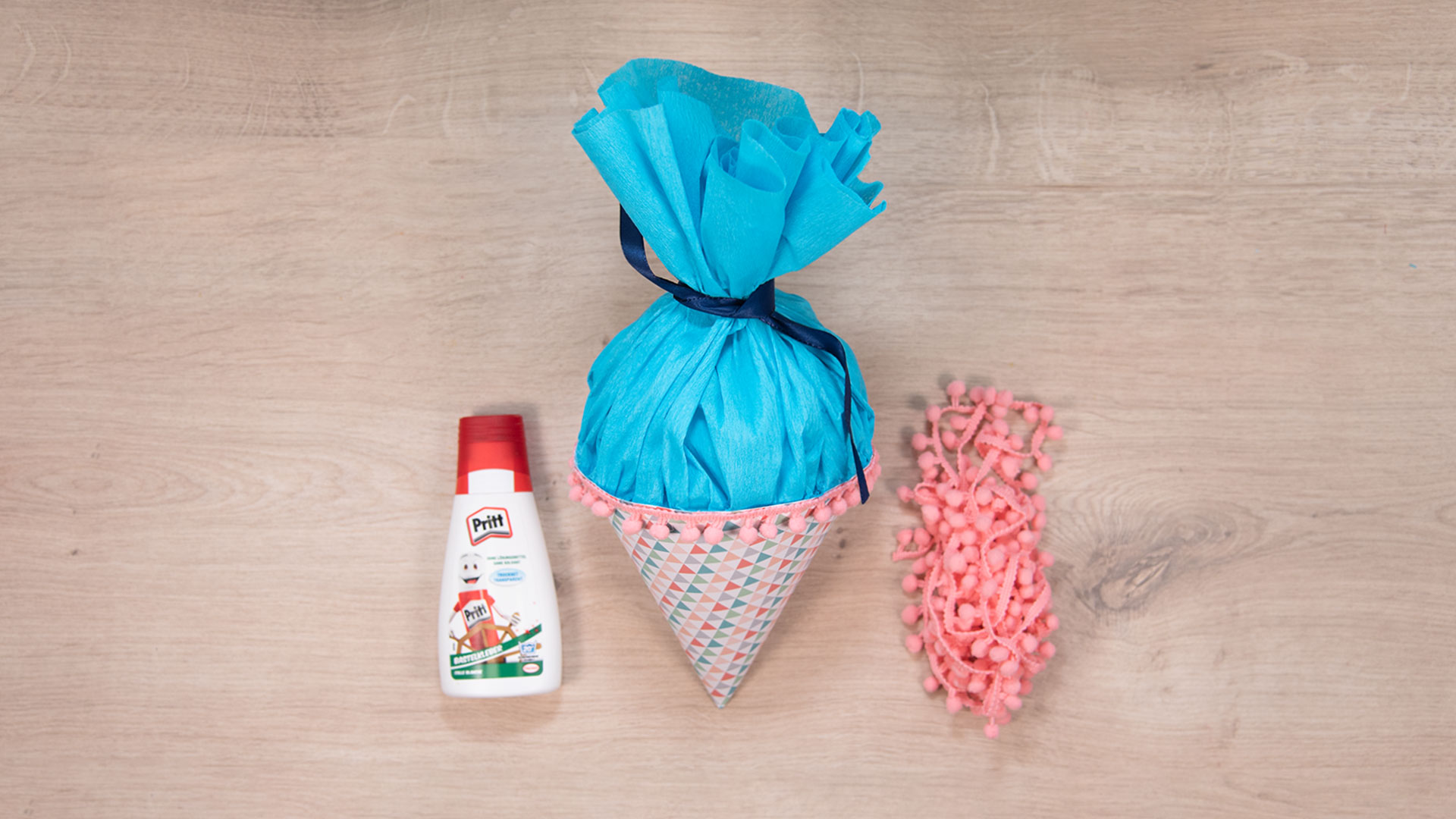 kleine Schultüte mit DIY Puzzle - Schritt 5