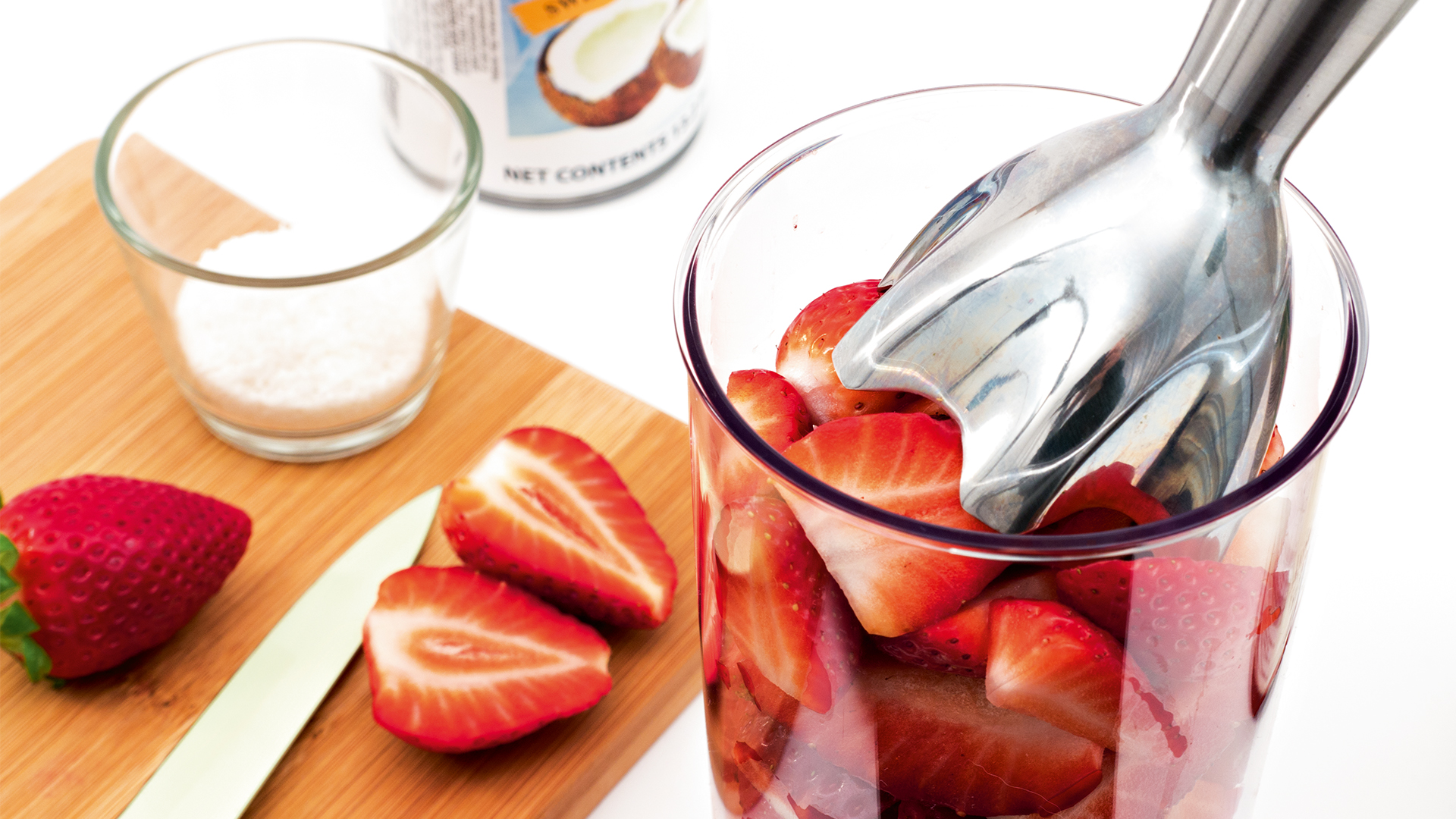 Erdbeer-Kokos-Marmelade - Schritt 1