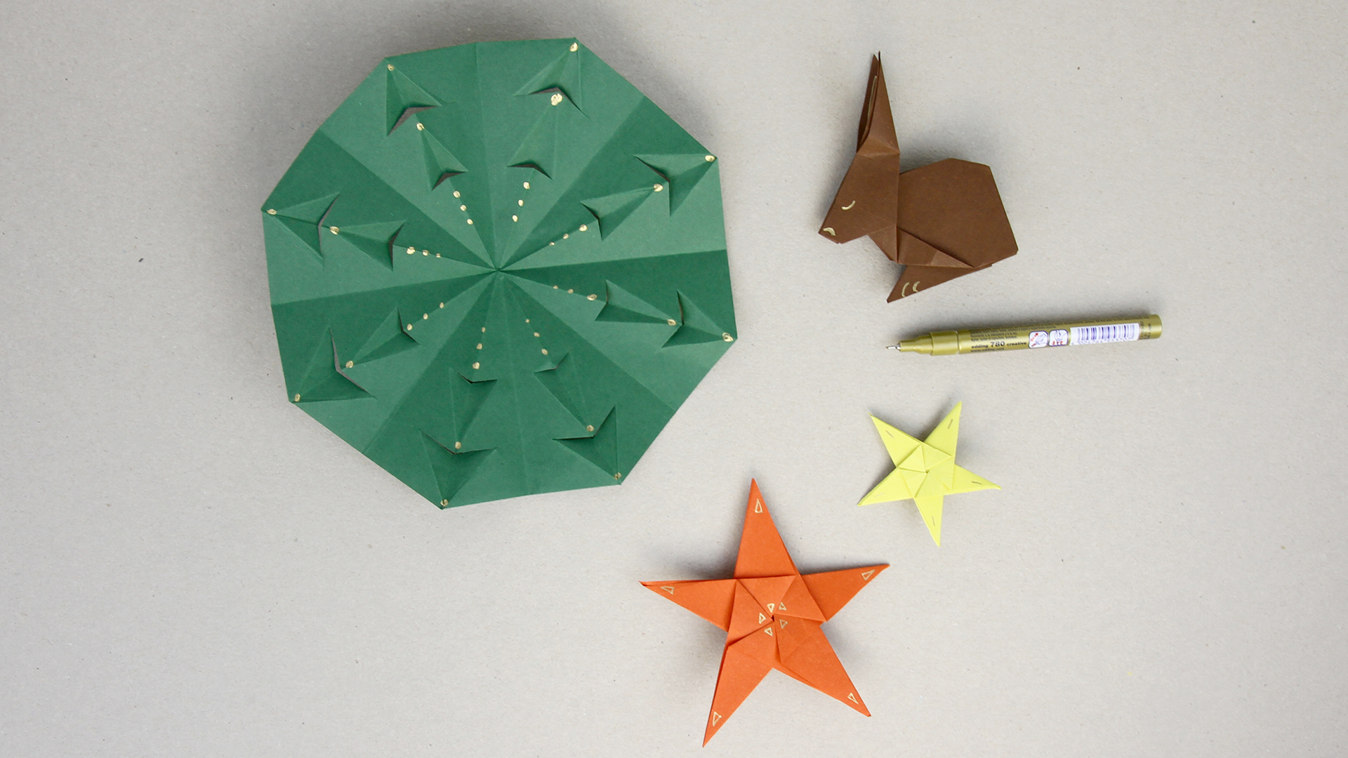 Origami-Baum - Anleitung 21