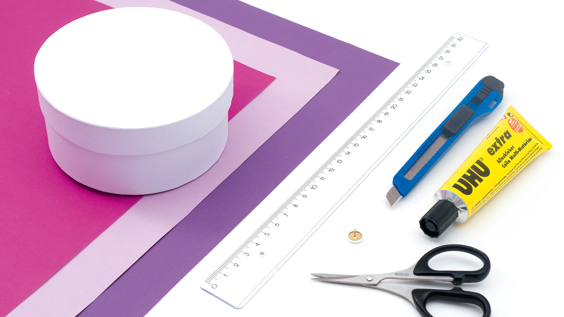 Dose für Geschenke - Material